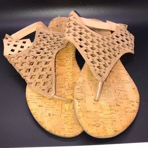 Austin Trading Co Tan Lattice Rhinestones Cork